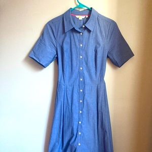 Vintage Button Up, Tie-back Dress